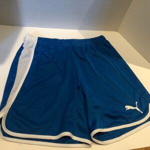 ladies puma pulse shorts royal blue S